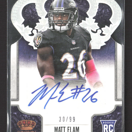 2014 Panini Crown Royale Matt Elam #168 RC 30/99 Auto