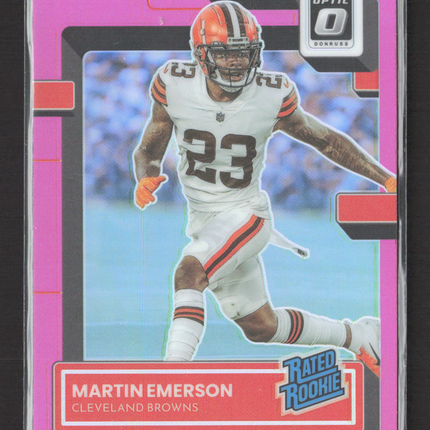 2023 Panini Donruss Optic Prizm Martin Emerson #275 Pink