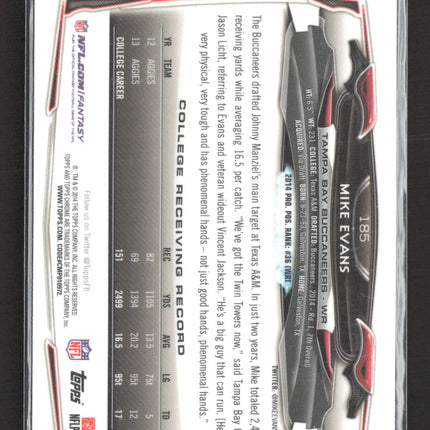 2014 Topps Chrome Mike Evans #185 RC