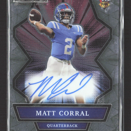 2021 Wild Card Alumination Matt Corral #ANBC-A Auto