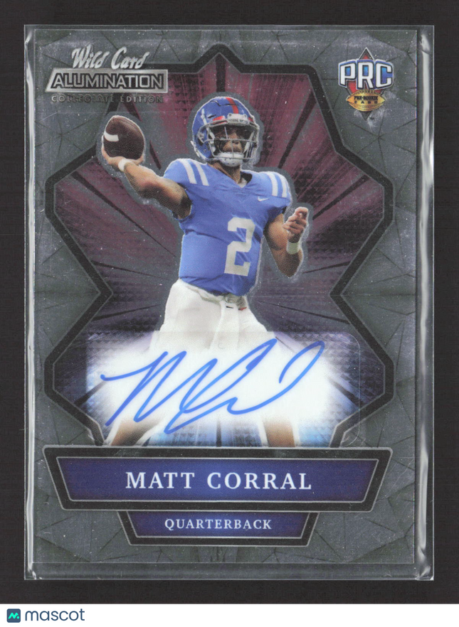 2021 Wild Card Alumination Matt Corral #ANBC-A Auto