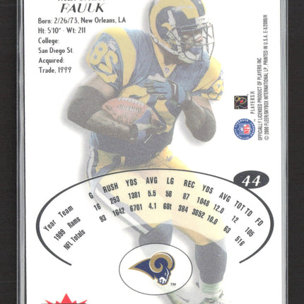 2000 Fleer E-X Marshall Faulk #44