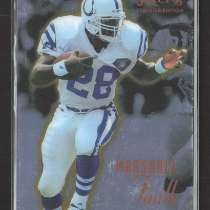 1995 Pinnacle Select Certified Edition Marshall Faulk #1