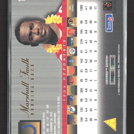 1995 Pinnacle Select Certified Edition Marshall Faulk #1