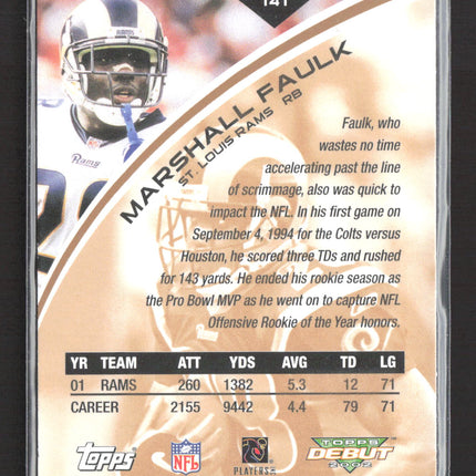 2002 Topps Debut Marshall Faulk #141