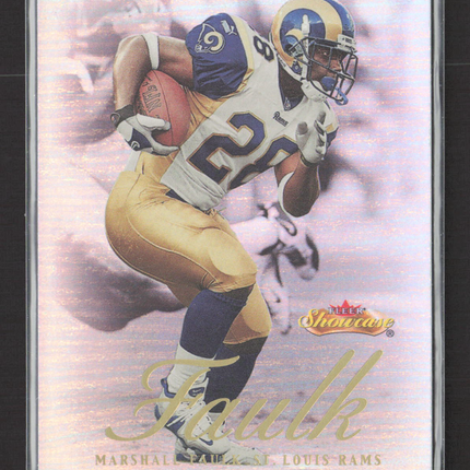 2000 Fleer Showcase Marshall Faulk #56