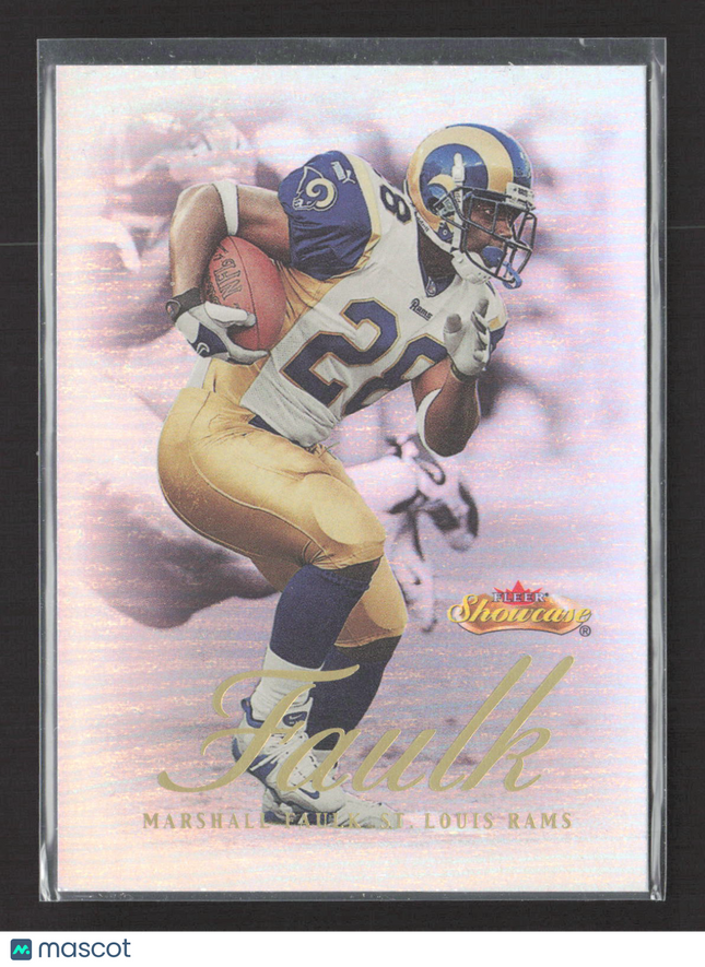 2000 Fleer Showcase Marshall Faulk #56