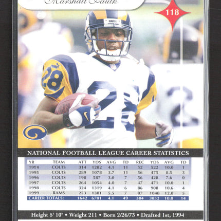 2000 Donruss Elite Marshall Faulk #118