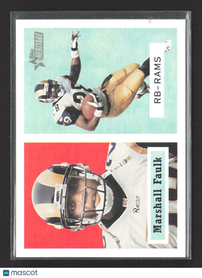 2002 Topps Heritage Marshall Faulk #64