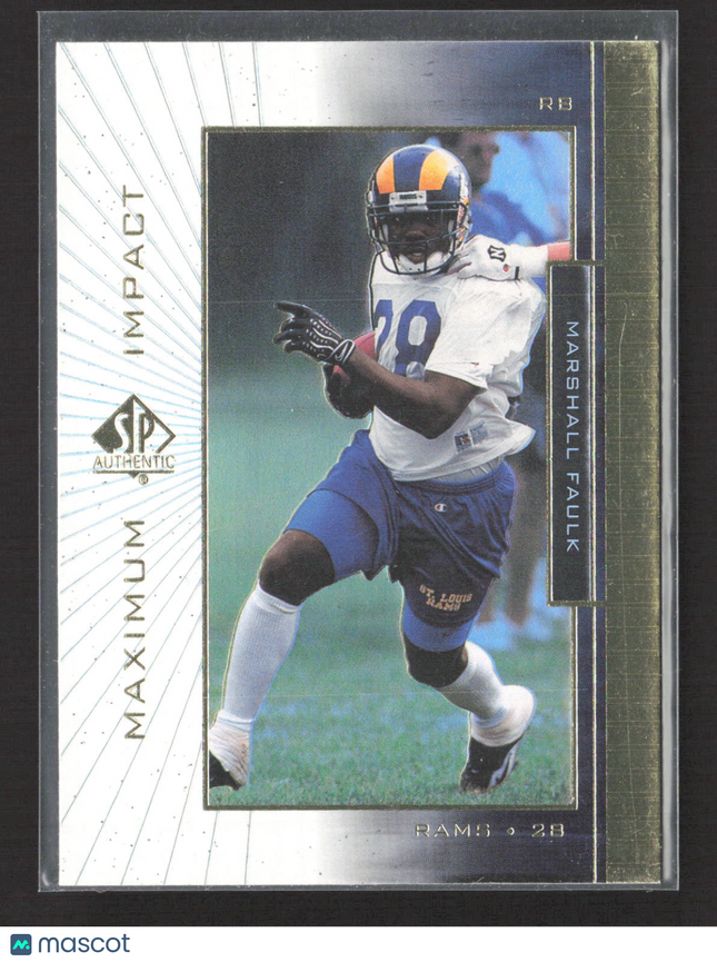 1999 Upper Deck SP Authentic Maximum Impact Marshall Faulk #MI3