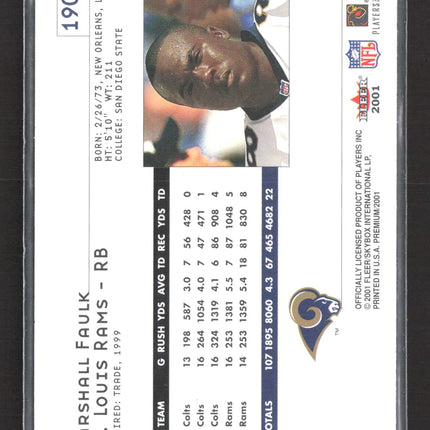 2001 Fleer Premium Marshall Faulk #190
