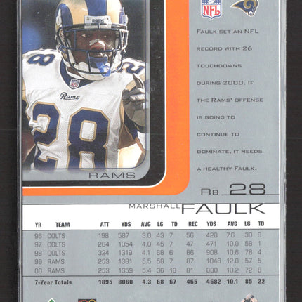 2001 Upper Deck SPx Marshall Faulk #71