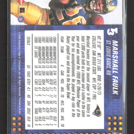 2000 Collector's Edge T3 Marshall Faulk #112