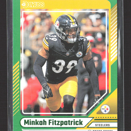 2024 Panini Donruss Minkah Fitzpatrick #26 Green Press Proof