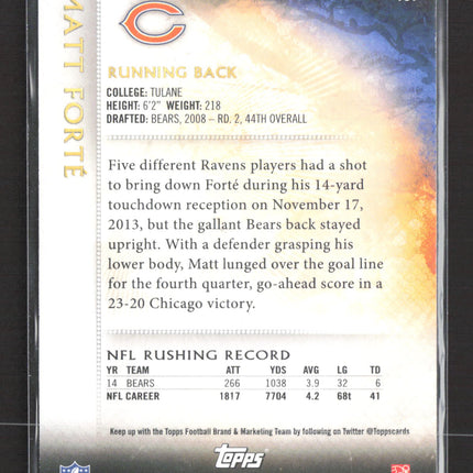 2015 Topps Valor Matt Forte #161 Courage 116/299