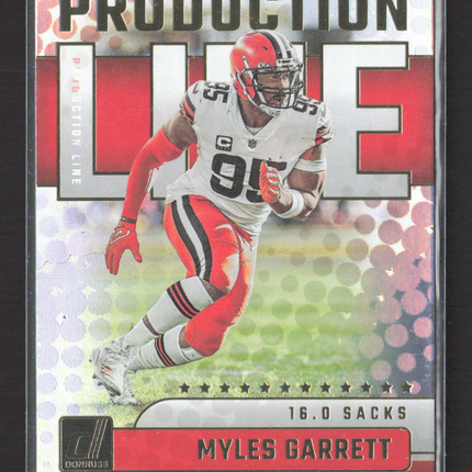 2023 Panini Donruss Production Line Myles Garrett #PDL-18