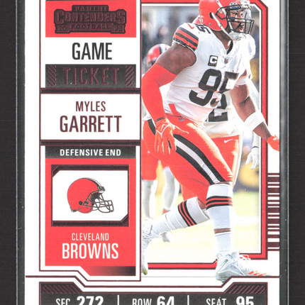 2023 Panini Contenders Football Myles Garrett #25