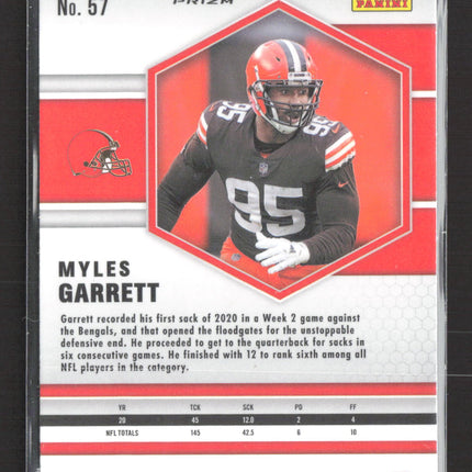 2021 Panini Prizm Mosaic Myles Garrett #57 Silver