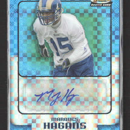 2006 Topps Finest Marques Hagans #186 X-Fractor Auto /150