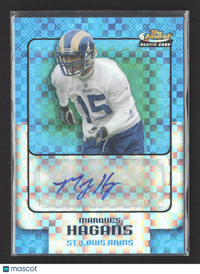 2006 Topps Finest Marques Hagans #186 X-Fractor Auto /150