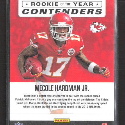 2019 Panini Contenders Rookie of the Year Contenders Mecole Hardman Jr. #RYA-MH