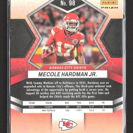 2022 Panini Prizm Mosaic Mecole Hardman Jr. #98 Orange