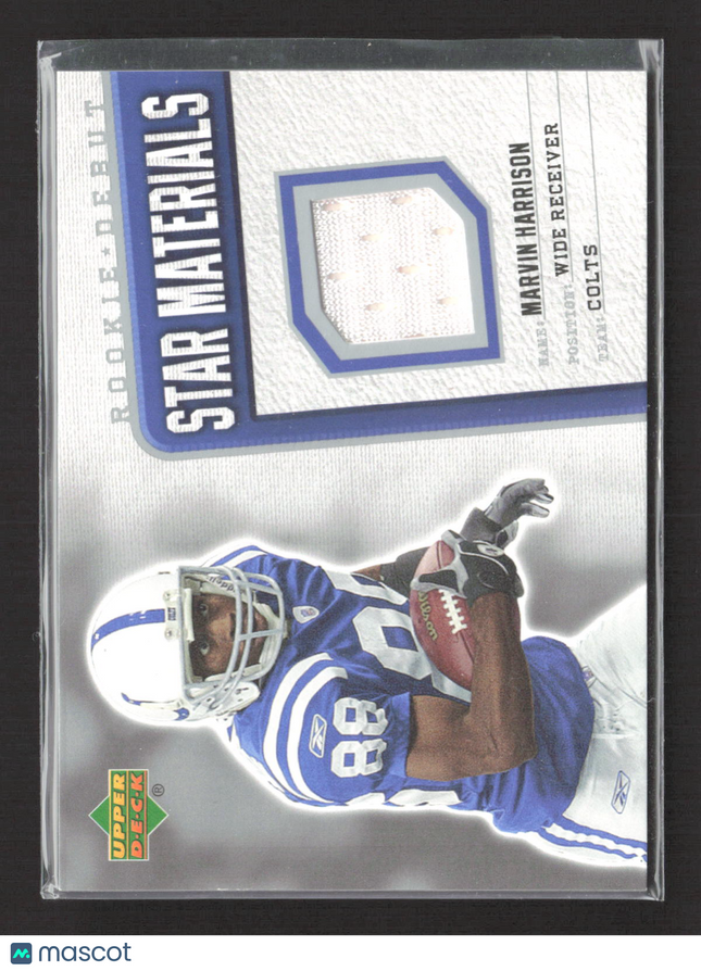 2006 Upper Deck Rookie Debut Star Materials Marvin Harrison #SM-MH Jersey