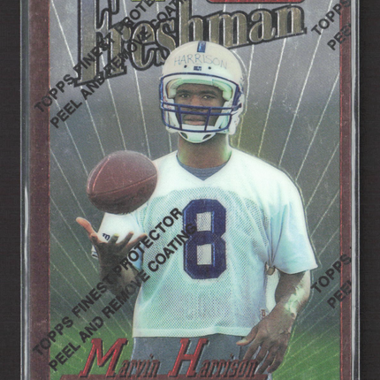 1996 Topps Finest Freshman Marvin Harrison #243 With Coating