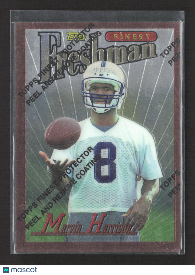 1996 Topps Finest Freshman Marvin Harrison #243 With Coating