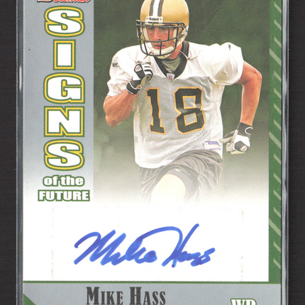 2006 Bowman Signs of the Future Mike Hass #SF-MH Auto