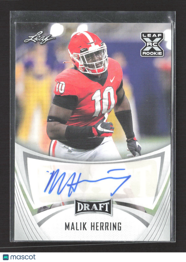 2021 Leaf Draft Malik Herring #BA-MH1 RC Auto