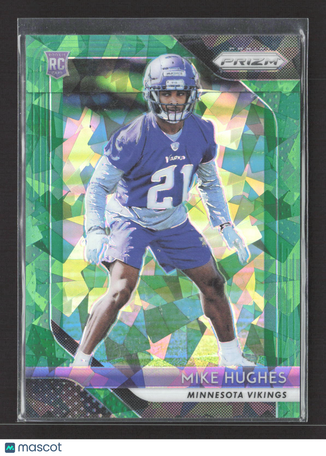 2018 Panini Prizm Mike Hughes #253 Green Ice 24/75 RC