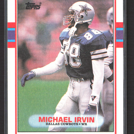 1989 Topps Michael Irvin #383 Super Rookie