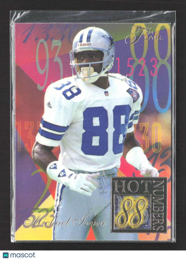 1994 Fleer Flair Hot Numbers Michael Irvin #6
