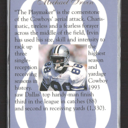 1994 Fleer Flair Hot Numbers Michael Irvin #6