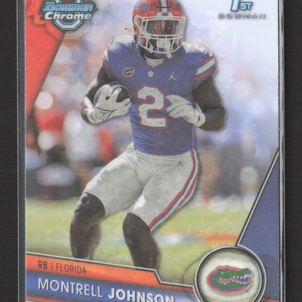 2023 Topps Bowman Chrome University Montrell Johnson #79 Refractor