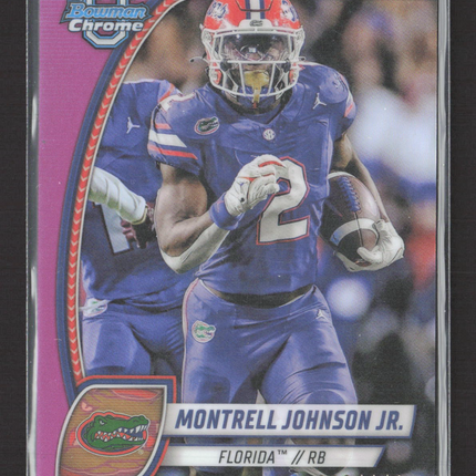 2024 Bowman Chrome University Montrell Johnson Jr. #133 Pink /150