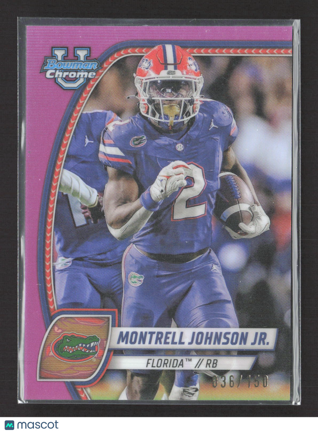 2024 Bowman Chrome University Montrell Johnson Jr. #133 Pink /150