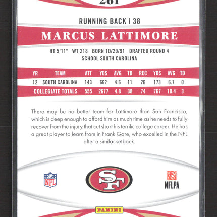 2013 Panini Certified New Generation Marcus Lattimore #261 RC 045/100