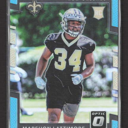 2017 Panini Donruss Optic Marshon Lattimore #136 Light Blue 291/299 RC