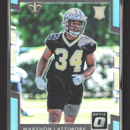 2017 Panini Donruss Optic Prizm Marshon Lattimore #136 RC 196/299