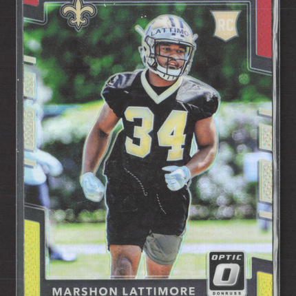 2017 Panini Donruss Optic Marshon Lattimore #136 RC Red Yellow