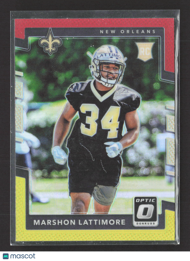 2017 Panini Donruss Optic Marshon Lattimore #136 RC Red Yellow