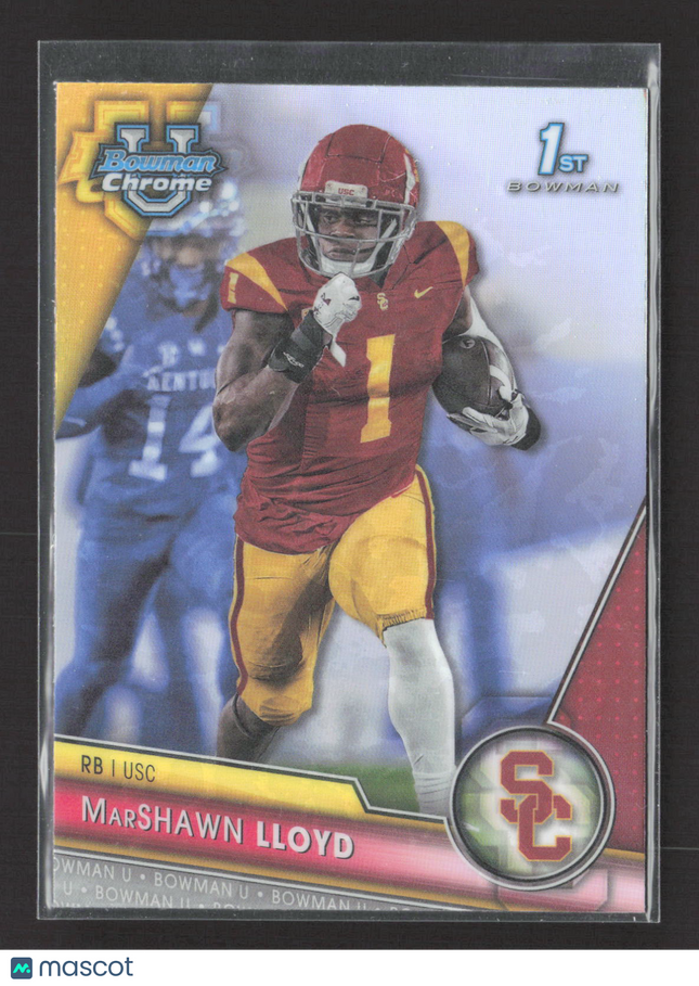 2023 Bowman Chrome University MarShawn Lloyd #107 Refractor