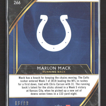 2020 Panini Select Prizm Field Level Marlon Mack #266 86/99