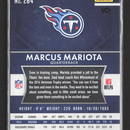 2015 Panini Prizm Marcus Mariota #264 RC