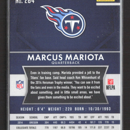 2015 Panini Prizm Marcus Mariota #264 RC