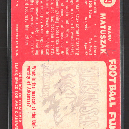1958 Topps Marv Matuszak #79
