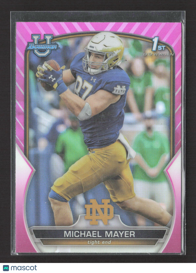 2022 Bowman University Michael Mayer #41 Pink