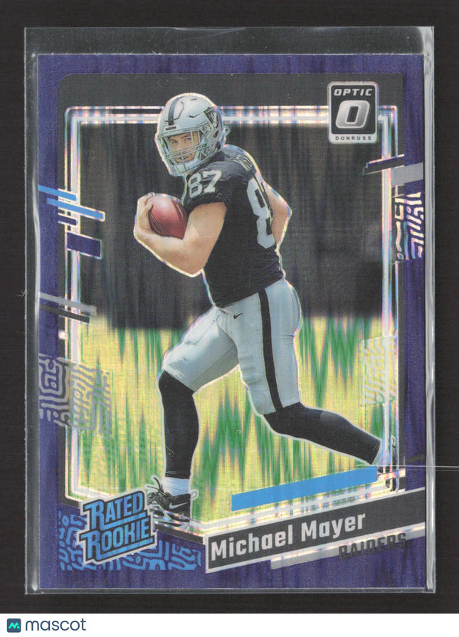 2023 Panini Donruss Optic Michael Mayer #260 Purple Shock